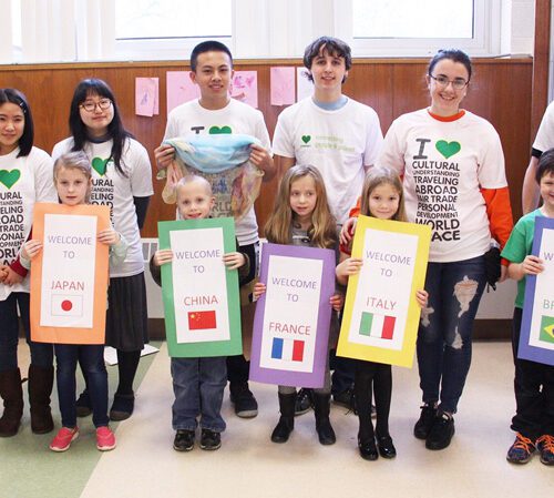 Students Bring the World to First Graders