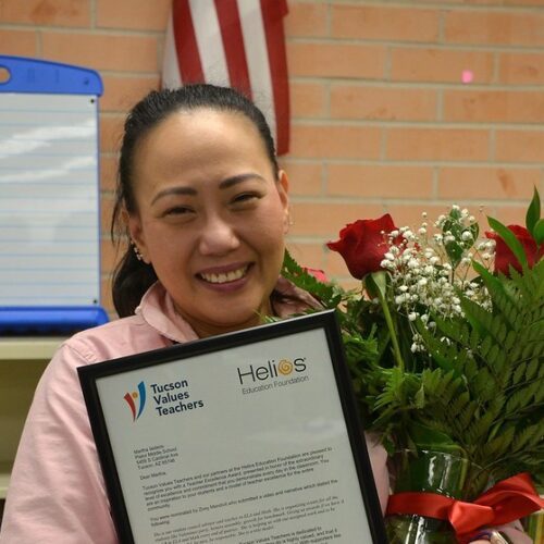 Tucson Awards Greenheart Teacher a “TEACHER EXCELLENCE AWARD”